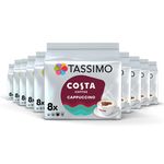 Tassimo Costa Cappuccino Coffee Pods - 10 Packs (80 Drinks)