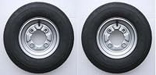 A pair of 400 4.00 4.80 x 8 inch trailer wheels & tyres with 4 ply tyre & 115mm PCD. Fits trailers Daxara 107, ERDE 122 & Maypole MP6812 Pt no LMX1598 PLEASE DO NOT BUY UNTIL YOU HAVE CHECKED YOUR PCD