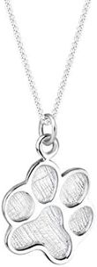 Elli Collana Donne Ciondolo Zampa Simbolo Cane in Argento Sterlino 925