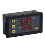 Automotive Digital Timer Relay Board DC 12V 20A 1500W Relay Module with Dual Time Display, Timing Relay Switch ON-Off Control Support Cycle of time Time Delay for Car Vehicle