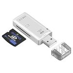 Usb 2.0 128Gb XD Memory Card Reader Portable Compact Flash Card Reader Plug & Play Quick Card Reading for Fuji & Olympus Cameras (Supports Windows + Mac) with Advanced All-In-One Design（White)