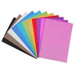 Glitter Cardstock Paper Assorted Colors for Craft Project (11 sheets)