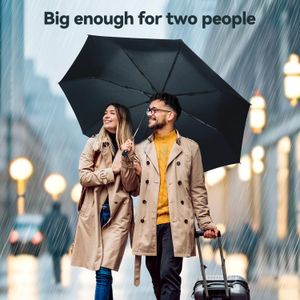 TechRise Compact Windproof Umbrella – Lightweight Travel Design