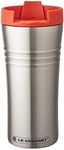 Le Creuset Travel Mug, Stainless Steel, Vacuum Sealed, 8.5 cm, 18 cm tall, 0.35 L, Volcanic, 98800000090080