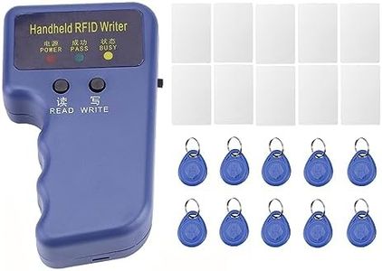 Tbeciuq 125Khz RFID Reader Writer Handheld HID RFID Copier RFID Duplicator for 125Khz ID and HID Cards Key Fobs +10pcs T5577 Key Fob Tags + 10pcs T5577 RFID Cards