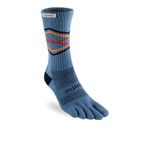 Injinji Trail Midweight Crew Unisex Toe Socks L