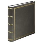 Hama Jumbo Photo Album London 30 x 30 cm (Photo Book with 80 White Pages, Album for 320 Photos to DIY and Stick) Grey