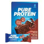 Pure Protein Bars - Nutritious, Gluten Free bar, made with Whey protein blend - low sugar, protein snack. Deliciously satisfying. Made in Canada, Chocolate Deluxe (Pack of 6)