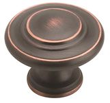 Amerock | Cabinet Knob | Oil Rubbed Bronze | 1-5/16 inch (33 mm) Diameter | Inspirations | 10 Pack | Drawer Knob | Cabinet Hardware