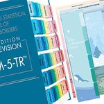 Index Tabs for DSM 5 TR, Tabbing System for DSM-5-TR Diagnostic and Statistical Manual of Mental Disorders, 112 Laminated and Color-Coded Tabs with Alignment Guide (Book NOT Included)