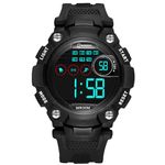 Kids Watch Boys Girls Durable Resin Band Sport Outdoor Digital Watch for Kids Teens Multifunction Chronograph Alarm Clock Waterproof Watches