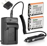 Kastar Battery 2-Pack + Charger for Fujifilm NP-45 NP-45A NP-45B NP-45S and Fujifilm FinePix XP20 XP22 XP30 XP50 XP60 XP70 XP80 XP90 XP120 T350 T360 T400 T500 T510 T550 T560 JX500 JX520 JX550 JZ310