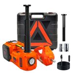 E-HEELP Electric Car Jack Kit 5Ton 12V Hydraulic Car Jack Lift (Lifting Range: 6.1~20.86 inch) with Electric Impact Wrench for SUV MPV Sedan Truck Change Tires Garage Repair