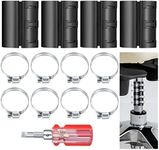 12 Pcs Fixing Sinking Office Chair Cylinder Gas Lift Kit,Replacement Office Chair Gas Lift Cylinder Alternative,No Gas Lift Cylinder Tools Required,with 4 Hose Clamps,Dual-Purpose Screwdriver