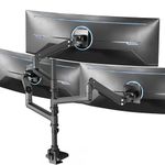 VIVO Pneumatic Triple Ultrawide Computer Monitor Desk Mount for Screens Upto 49"