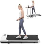 THAILE Walking Pad Treadmill, Under Desk Treadmills for Home/Office, Portable Mini Treadmill with Remote Control, 300 lbs Capacity, LED Display, 2.5 HP Walking Jogging Machine for Small Spaces White