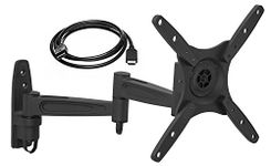 Mount-it! MI-455 Wall Mount for 17-Inch to 37-Inch TV, Black