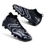 Aivin Pro Rattle Snake Football Stud Black/White Football Shoes for Men