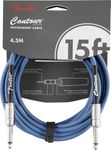 Fender Contour Series Instrument Cable (15ft STR/STR) in Lake Placid Blue