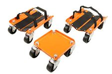 PEAKTOW PTT0102 Heavy Duty 1500Lbs V-Slide Snowmobile Dolly Set with Rubber Pad