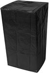 Woodside Black Outdoor Garden Stacking Chair Cover 0.66m x 0.66m x 1.22m/2.2ft x 2.2ft x 4ft