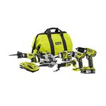 Ryobi P884 18-Volt ONE+ Lithium-Ion Combo Kit (6-Tools)