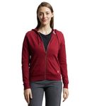 Jockey Women's Super Combed Cotton French Terry Fabric Hoodie Jacket with Side Pockets_Style_AW30_Rhubarb_S