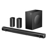 Boat 2025 Launch Aavante Prime 5.1 5050D, Dolby Audio, 500W Signature Sound, 5.1CH with Wired Subwoofer & Wireless Satellites, Bluetooth Sound bar, Home Theatre Soundbar Speaker (Premium Black)