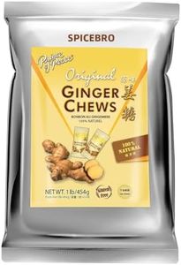 Prince of Peace Ginger Chews Original, 1 lb. Candied Ginger, Natural Ginger Chews Candy, Candy Pack, Selected by SPICEBRO Online Market