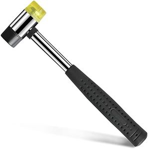 Small Rubber Mallet Hammer Tool - 25mm Hammer Tapping Block for Vinyl Plank Flooring Mallet Rubber Hammer Small Hammer for Crafts - Rubber Hammer Jewelry Wood Rubber and Nylon Double Faced Soft Mallet