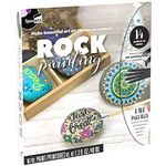 Spicebox Rock Painting Kit for Adults and Teens, DIY Arts and Crafts Creative Activities, Make Your Own Painted Rocks, Multi Colors, (13459)