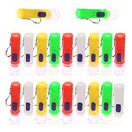 TIANNAIT 20pcs Colorful Plastic Kids Toy Flashlight, Transparent Crystal Small Flashlight, Portable Household Flashlight, Mini Light Keychain, Camping Outdoor Light, Children's Birthday Party Gifts