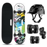 Jaspo Dragon fire Skateboard for All Age Group (Dragon FIRE PRO (Deck Size 27"x7.75"))
