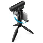 Sennheiser Professional MKE 400 + Mobile Kit, Directional On-Camera Microphone with Smartphone Clamp & Manfrotto PIXI Mini Tripod, 509257