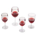 Red Unbreakable Wine Glasses