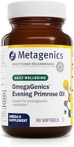 Metagenics OmegaGenics Evening Primrose Oil - High Potency - Supports Prostaglandin Metabolism & Cellular Health* - Gamma-Linolenic Acid (GLA) Supplement - Non-GMO & Gluten-Free - 90 Softgels