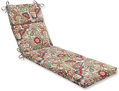 Pillow Perfect Indoor/Outdoor Multicolored Modern Floral chaise Lounge Cushion