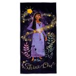 Disney Store Official Asha and Star Beach Towel, Wish, 163cm/64”, Lightweight Swim Pool Cloth Soft Cotton Bath Sheet