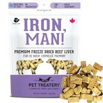 The Granville Island Pet Treatery Freeze Dried Beef Liver Treats for Dogs & Cats (50g, Pack of 1) - Single Ingredient Flash Frozen to Maintain Nutrients Vitamins and Healthy Oils