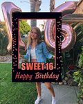 LaVenty Rose Gold 16th Birthday Party Photo Booth Props 16th Birthday Photo Frame Birthday Photo Frame