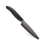 Kyocera Revolution Series 4.5-Inch Utility Knife, Black Blade