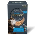 Encore Natural Wet Senior Cat Food, Tuna with Fish Multipack Selection in Jelly 50g Pouch (5x50g)