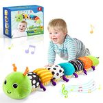 Toyzey Baby Toys 0-6 Months,Musical Caterpillar Sensory Toys for Babies 6-12 Months Baby Gifts 6-12 Months Montessori Toys for Babies Newborn Toys 0-3 Months Baby Essentials for Newborn Toddler Toys