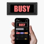 BusyBox S smart Bluetooth Sign, 5,000 mAH Battery Powered,Do Not Disturb / On Air Sign For Online Classes, Home Office Decor, Wireless, Recording, Gaming, Streaming