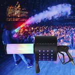 Handheld CO2 Cannon Confetti Machine 7 Colors LED Confetti Blaster Gun Professional Confetti Launcher for Concerts, Parties, Club, Wedding, Theater