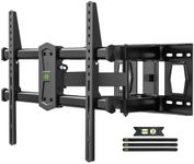 USX MOUNT Full Motion TV Wall Mount for 42"-84" TVs, Swivel and Tilt TV Mount, Wall Mount TV Bracket with Articulating 6 Arms, Max VESA 600x400mm, 120 lbs, 16" Wood Studs with Wall Drilling Template