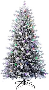 Treetopia Color Carnival - Artificial Indoor Christmas Tree, Prelit with Color Blast Lights, Hinged Branches, Holiday Décor, 7.5ft