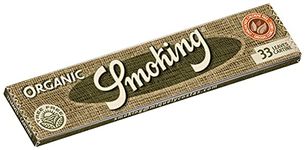 Smoking Brand - Organic Rolling Papers - 33 Papers Per Pack - King Size Slim - 50 Pack Count Display Box