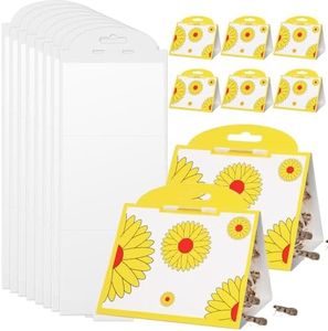 8PCS Clothes Moth Traps, GeeRic Pantry Moth Traps Effective Safe | Non-Toxic | Odorless Moth Sticky Glue Trap for Closets Carpe Wardrobe Kitchen Indoor Outdoor