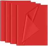 NEBURORA 120 Sheets Red Tissue Paper 14 x 20 Inches Christmas Red Wrapping Tissue Paper Bulk Red Wrap Paper Sheets for Gift Bags Packaging Floral Filler Crafts Birthday Wedding Valentine's Decor(Red)